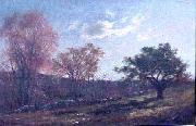 Charles Furneaux Landscape with a Stone Wall oil painting on canvas